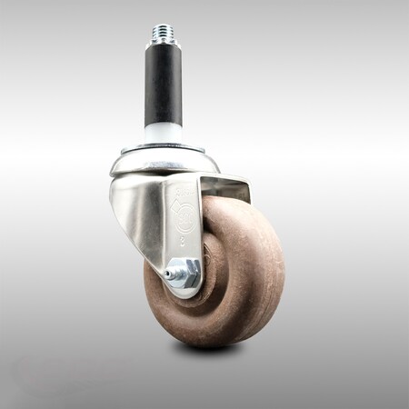 Service Caster 3 Inch 316SS High Temp Glass Filled Nylon 3/4 Inch Expanding Stem Caster SCC SCC-SS316EX20S314-GFNSHT-34